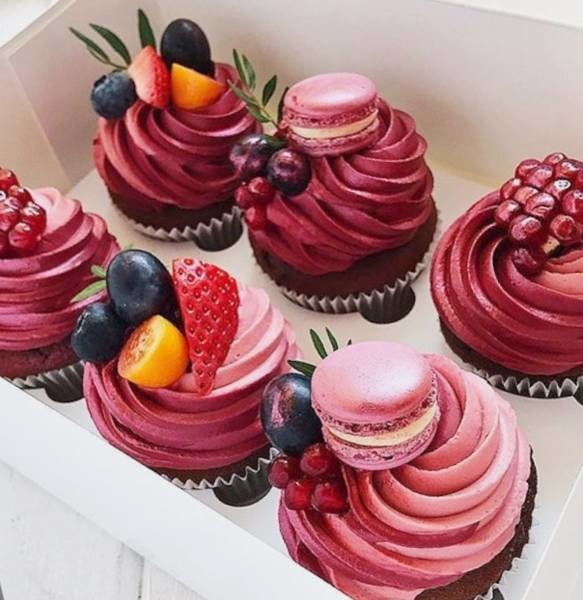 Кап-кейк Пурпур с ягодами 6шт