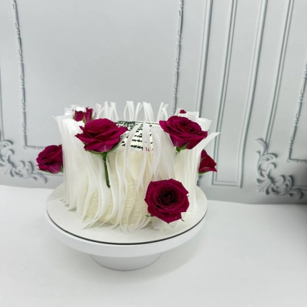 Свадебный торт Цветочный ветер на заказ